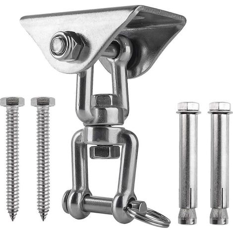 Innovativer Deckenhaken aus Edelstahl 304, Tragkraft 500 kg, 360° drehbar, zur Befestigung an Betonwänden