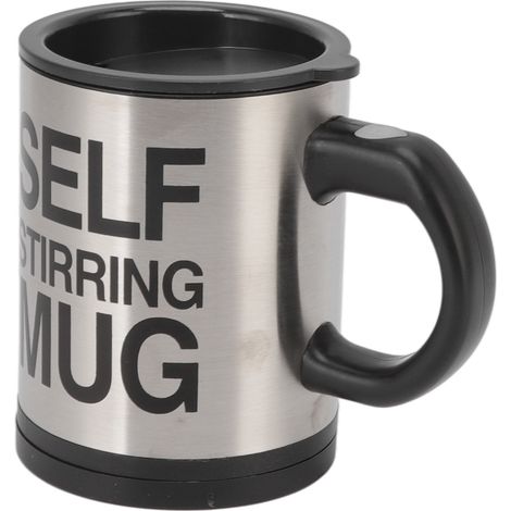 Elektrischer Selbstumrührbecher, 400 ml, automatischer Kaffeerührbecher, Schwarz (1/5)