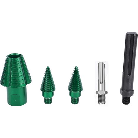 Fendeur de bûches en bois, fixation de foret, coupe-feu, acier robuste, hachage efficace pour Camping électrique maison