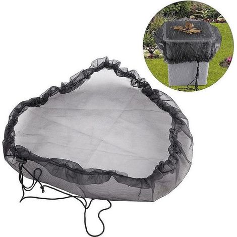 Couvercle en filet pour récupérateur d'eau de pluie, protection contre moustiques et débris, adapté à seau de collecte d'eau, accessoire de récupération d'eau de pluie modèle 2025 (1/5)