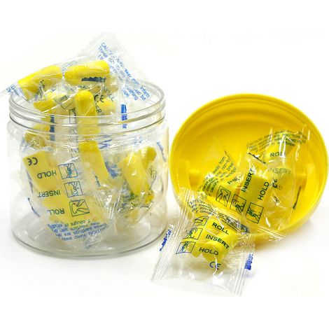 30 paires de bouchons d'oreille en mousse souple pour protéger vos oreilles du bruit et dormir ou apprendre. (1/5)