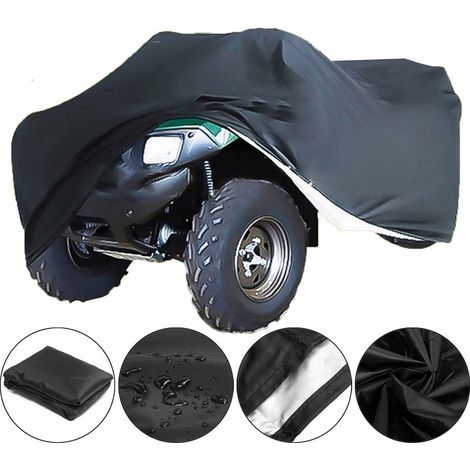 Housse de Protection pour Quad/VTT 210D – Imperméable, Anti-UV, Anti-Poussière – Résistante au Vent et à la Déchirure – Compatible Quads Universels (140×66×91 cm) (1/5)