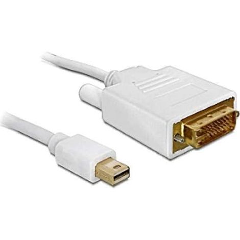 DeLOCK Kabel mini Displayport  DVI 24pin male 1m DVI-I Blanco (1/3)