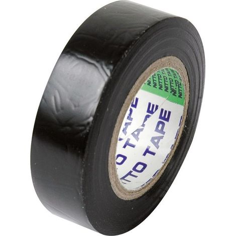 Ruban adhésif isolant noir en pvc d'usage courant. dimension 15 mm x 10 m (RIS0) (1/2)