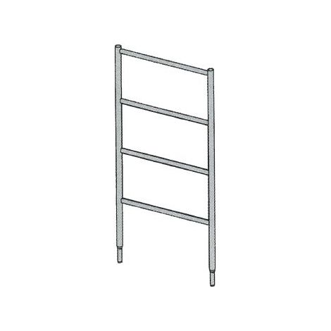 Altrad – Échelle échafaudage 2m 4 barreaux – Acier galvanisé – Hauteur de travail 2m – Charge maximale 150kg – J00071