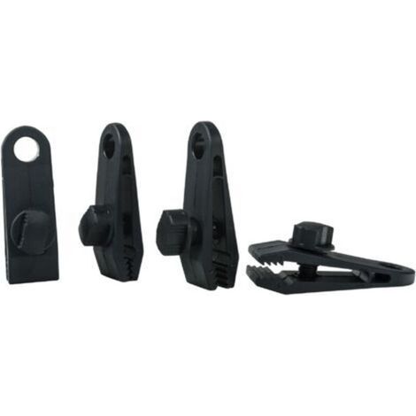 Set of 4 clip eyelets for tarpaulins (8.23cm) (1/5)