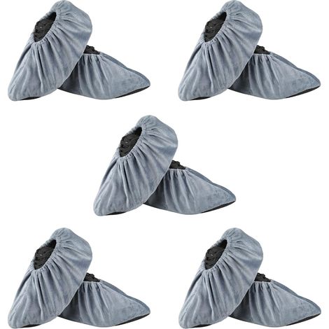 paia di copriscarpe, adatti per adulti, taglie da 37 a 43, grigio