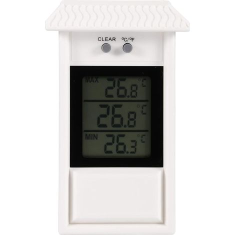 blancthermomètre numérique Maxima Minima,30.1053,résistant aux intempéries,utilisable à l'intérieur ou à l'extérieur (1/5)