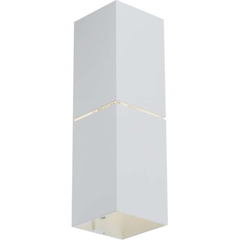Applique moderna quadrata bianca NEMURO Shilo 1xG9 7W (1/2)