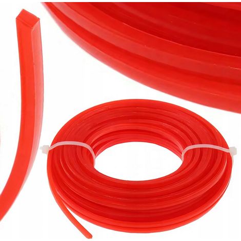 Filo di taglio per falce, quadrato, 2,7 mm x 15 m di spessore