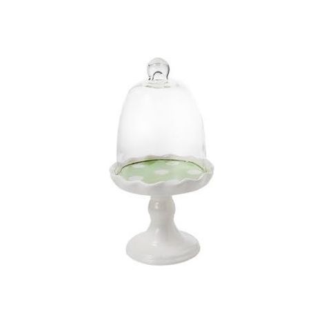 BRANDANI ALZATA CHICCO POIS DOLOMITE CONCUPOLA VETRO CM 13 x 24H