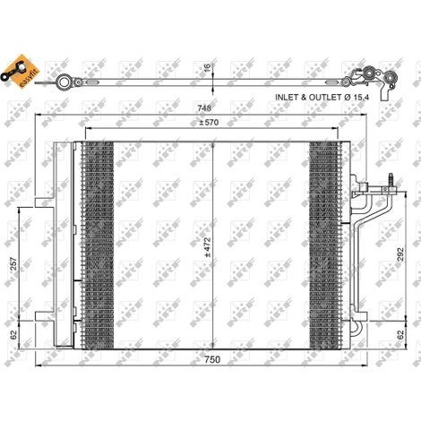 Condenseur, climatisation NRF 350052 FORD 1693590 2002808 8V6119710FA