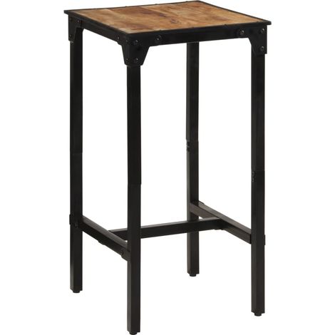 vidaXL Table de bar 60x55x107 cm bois de manguier massif brut (1/4)