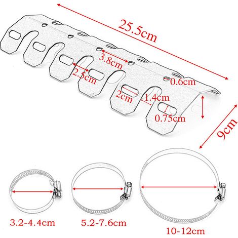 Protection thermique pour talon de pot d'échappement de moto tout-terrain (1/4)