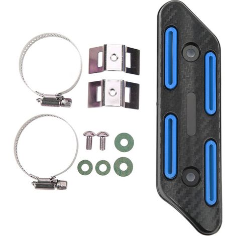 Tubo de calor AKLOSIPY para motocicletas de 27 a 51 mm (AZUL). (1/5)