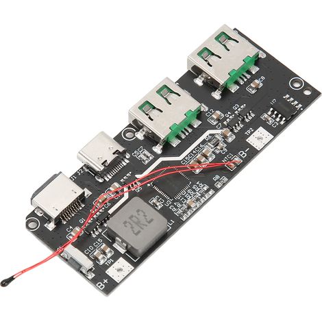 Module de batterie externe 22.5W charge rapide bidirectionnelle, carte PCB 5 ports, circuit 4.5-13.5V, compatible QC4+ et PD3.0, chargeur nomade polyvalent. (1/5)
