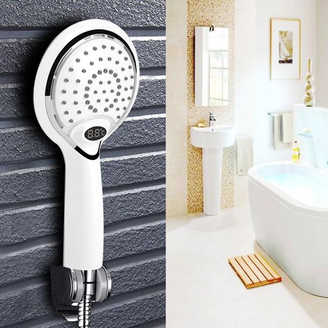 Digitale Temperaturanzeige des Handbrausekopfes, 3 LED-Farben
