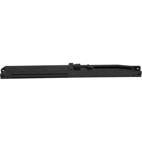 Amortisseur de Fermeture Silencieuse pour Portes Coulissantes Bois Grange - Mécanisme avec Guide et Plaque de Montage Noir - 32cm Matériaux Plastic & Fer - Kit Inclus (1/5)