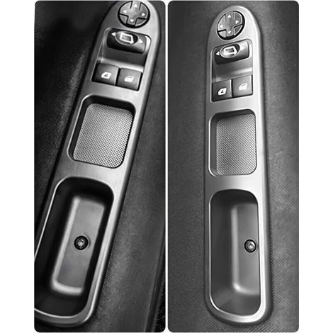 Fensterheberschalter 207, elektrischer Fensterheberschalter vorne links 6554.QC, Fensterheberschalter 207, Fenstersteuerung 207 für Peugeot 207 und Citroën C3 (1/4)