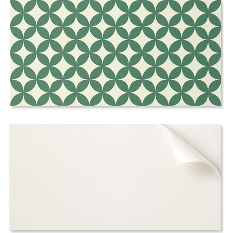 Paquete de baldosas de vinilo con estampado de hojas, 10x40x20 cm