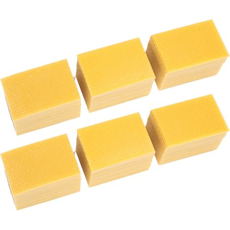 Lot de 200 feuilles de cire d'abeille pour apiculture, 9 x 13 cm, pour décoration de bougies à faire soi-même