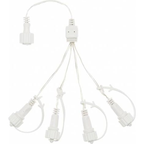 Multi connecteurs 4 sorties IP44 pour guirlandes et décorations de la gamme SMART Connect 31V Lotti
