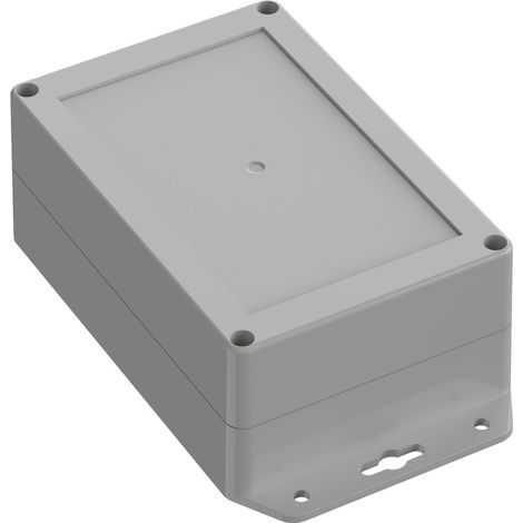 TRU COMPONENTS TC-10860792 Flansch-Gehäuse 150 x 100 x 60 ABS Lichtgrau 1 St. (1/2)