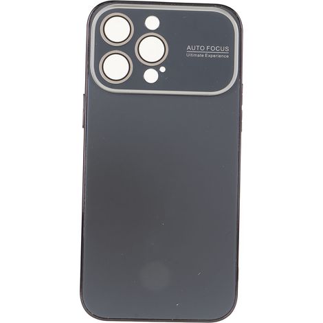 Coque de téléphone à grande fenêtre, couleur graphite, plaquée or, pour iPhone 14 Pro (1/5)
