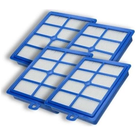 Pair Lot de 4 filtres d'échappement HEPA13 pour Philips/AEG/Electrolux/Tornado/Volta (1/4)