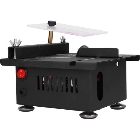 Mini scie circulaire 100W à rail coulissant, machine de découpe réglable pour bois, travail du bois (1/5)