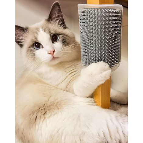 Brosse d’angle pour mur avec vis et adhésif, outil de nettoyage pour coins et recoins, accessoire de bricolage (1/5)