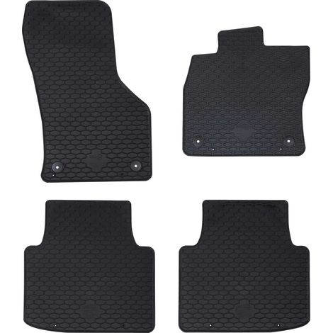 Autofußmatte 4 pcs Schwarz geeignet für VW Arteon 2017- 4D Aft