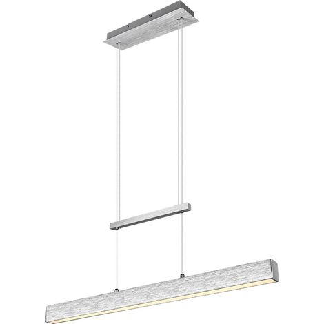 Lampadario LED PAROS argento 3 luci 32W 3000K 90cm RL (1/5)