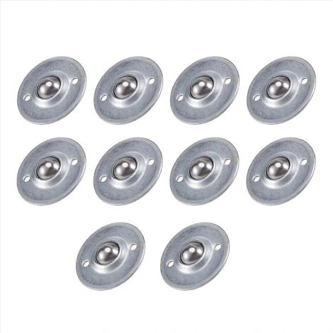 Roulement à billes en acier 16B 5/8 pouce - Lot de 10 galets à bride pour convoyeur, roue de transfert industrielle (1/5)