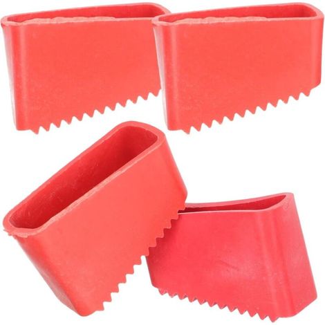 4 Pièces Couvre-Pieds D'Échelle en Caoutchouc, Embout Escabeau 55x25mm, Pied Escabeau, Pieds D'échelle de Rechange en Caoutchouc Universels pour les Échelles Pliantes des Travailleurs à D (1/5)