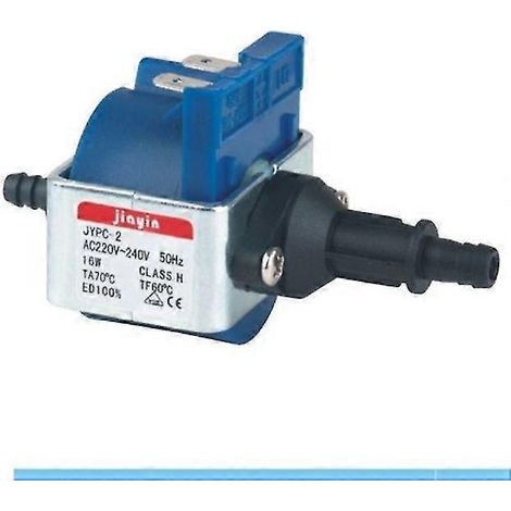 Pompe électromagnétique miniature JYPC-2 16 W 220-240 V avec piston et électrovanne pour balai vapeur, fer à repasser, défroisseur vapeur et cafetière Philips - Sy (1/4)