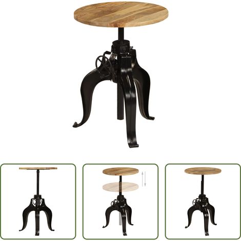 Massivholz - Bartisch Massivholz Mango 60×(76-110) cm (1/5)