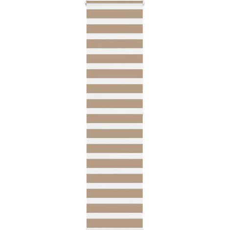 Doppelrollo Sandbraun 55x200 cm Stoffbreite 50,9 cm Polyester