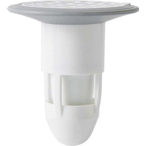 Lot de 4 bouchons de siphon de douche/de sol anti-odeurs, blancs, pour hôtels, cuisines et salles de bains. (1/4)