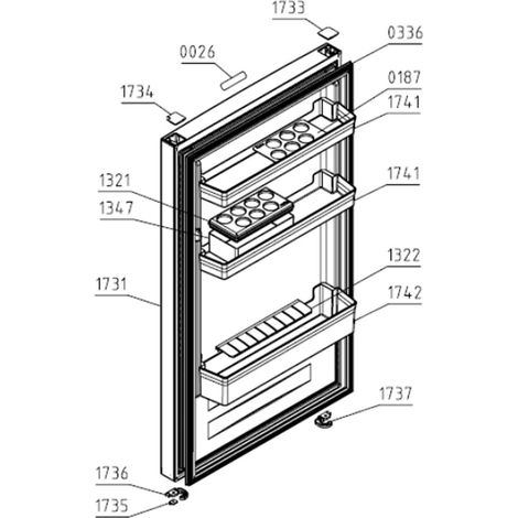 Ersatzteil - Türgummi (Gefrierschrank) - - SMEG, HISENSE, GORENJE, ASKO, UPO