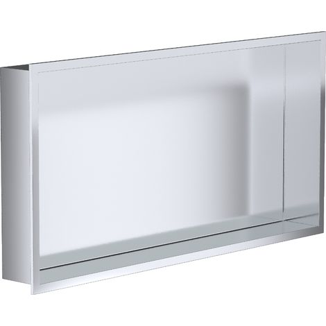 Bc-elec - NHNB306010-SS Nicchia doccia incassabile in acciaio inox spazzolato 30x60x10cm con bordo da 1cm, nicchia da parete per bagno (1/4)