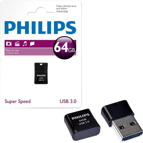 Philips Pico 3.3 Clé USB 64 Go (FM64FD90B/10)