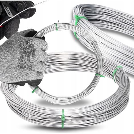 Fil de ligature souple galvanisé pour assemblage de treillis, diamètre 1,5 mm, longueur 100 m