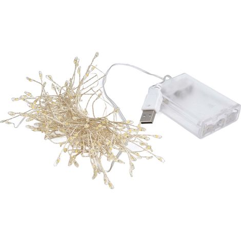 Guirlande lumineuse 200 LED fil cuivre USB, lampe décorative multifonction pour chambre et maison (1/5)
