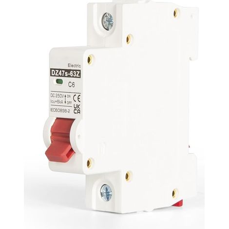 Disjoncteur Miniature 1P 10A DC 12V-250V Photovoltaique de Protection Contre les Surcharges pour Système PV Solaire (1/5)