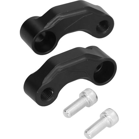 Support Miroir Rétroviseur Extension Support Kit pour Suzuki V-Strom DL1000 2014-2019, Noir, 2 Pièces, Fixation Arrière (1/5)