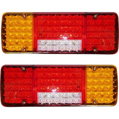 Komplettset LED-Rückleuchten (Bremslicht, Blinker, Rücklicht) 12V für LKW, Bus, TIR, Anhänger