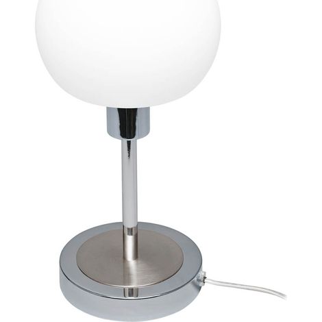 Italux Cave Lampe de table Globe chromée 3000K blanc chaud (1/2)