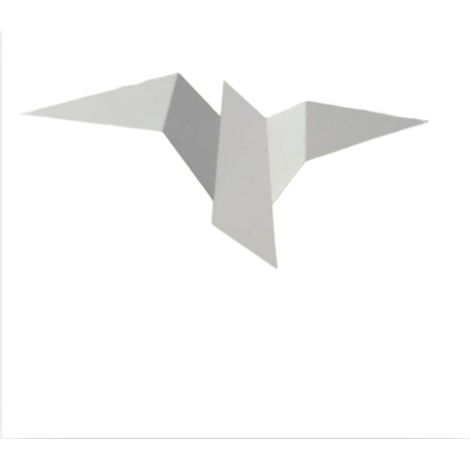1 aplique LED de pared con forma de pájaro, diseño origami, luz suave, para dormitorio, sala de estar, cocina, baño. (1/4)