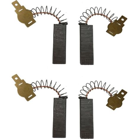 Kohlebürsten – 4er-Pack – Kohlenstoff und Metall – Hohe Leitfähigkeit – Für Elektromotoren – 6,3 x 11 x 32 mm (1/5)